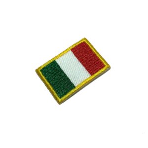BP0030T31 Bandeira Itália Patch Bordado Termo Adesivo