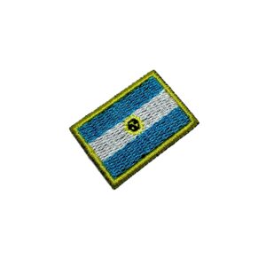 BP0032T31 Bandeira Argentina Patch Bordado Termo Adesivo