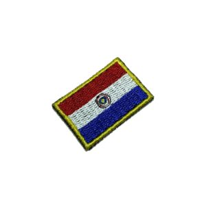 BP0047T31 Bandeira Paraguai Patch Bordado Termo Adesivo