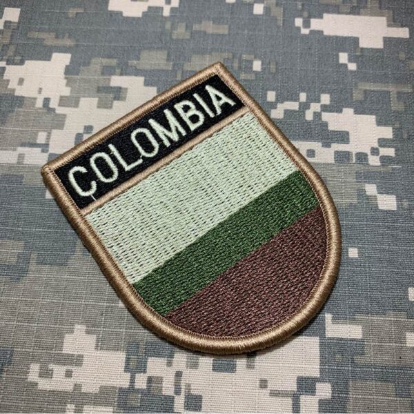 BP0049EV03 Bandeira Colômbia Patch Bordado Fecho Contato - Imagem 3