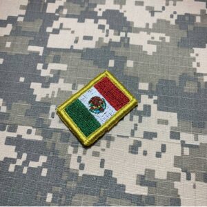 BP0050V31 Bandeira México Patch Bordado Fecho Contato