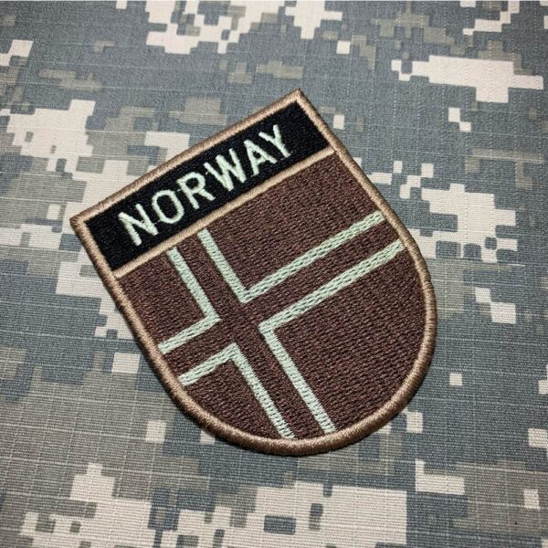 BP0054ET04 Bandeira Noruega Patch Bordado Termo Adesivo - Imagem 2