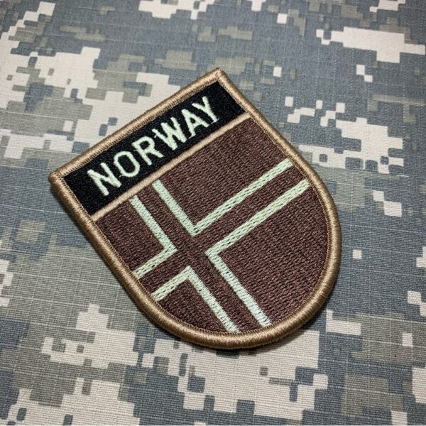 BP0054EV04 Bandeira Noruega Patch Bordado Fecho Contato - Imagem 2