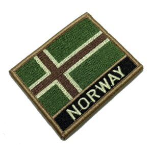 BP0054NV03 Bandeira Noruega Patch Bordado Fecho Contato