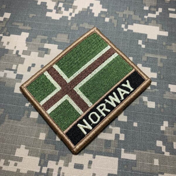 BP0054NV03 Bandeira Noruega Patch Bordado Fecho Contato - Imagem 2