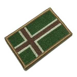 BP0054V03 Bandeira Noruega Patch Bordado Fecho Contato