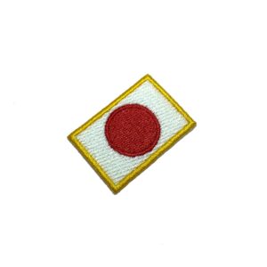BP0058T31 Bandeira Japão Patch Bordado Termo Adesivo