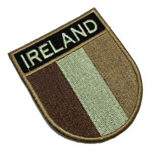 BP0059ET04 Bandeira Irlanda Patch Bordado Termo Adesivo