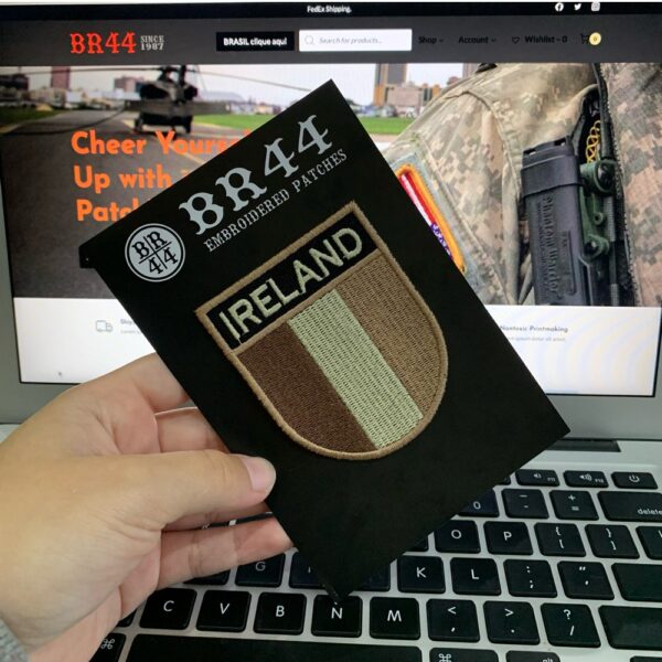BP0059ET04 Bandeira Irlanda Patch Bordado Termo Adesivo - Imagem 3
