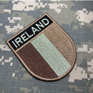 BP0059ET04 Bandeira Irlanda Patch Bordado Termo Adesivo