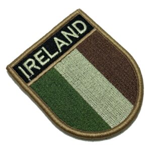 BP0059EV03 Bandeira Irlanda Patch Bordado Fecho Contato