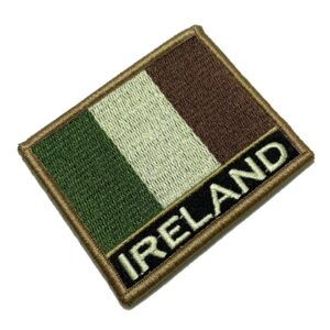 BP0059NV03 Bandeira Irlanda Patch Bordado Fecho Contato