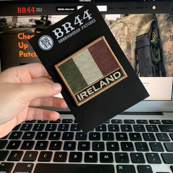 BP0059NV03 Bandeira Irlanda Patch Bordado Fecho Contato - Imagem 3