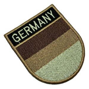 BP0081ET04 Bandeira Alemanha Patch Bordado Termo Adesivo