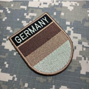 BP0081ET04 Bandeira Alemanha Patch Bordado Termo Adesivo
