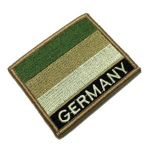 BP0081NV03 Bandeira Alemanha Patch Bordado Fecho Contato