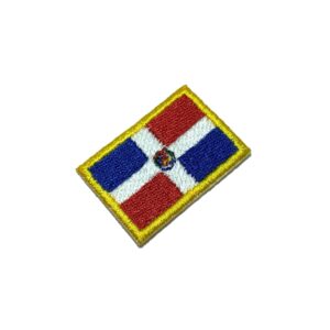 BP0145T31 Bandeira Republica Dominicana Bordado TermoAdesivo