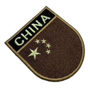 BP0195ET04 Bandeira China Patch Bordado Termo Adesivo