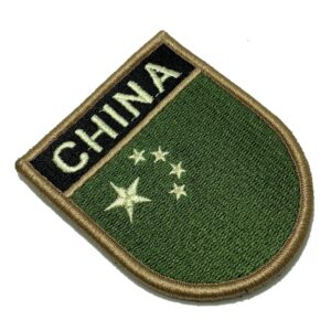 BP0195EV03 Bandeira China Patch Bordado Fecho Contato
