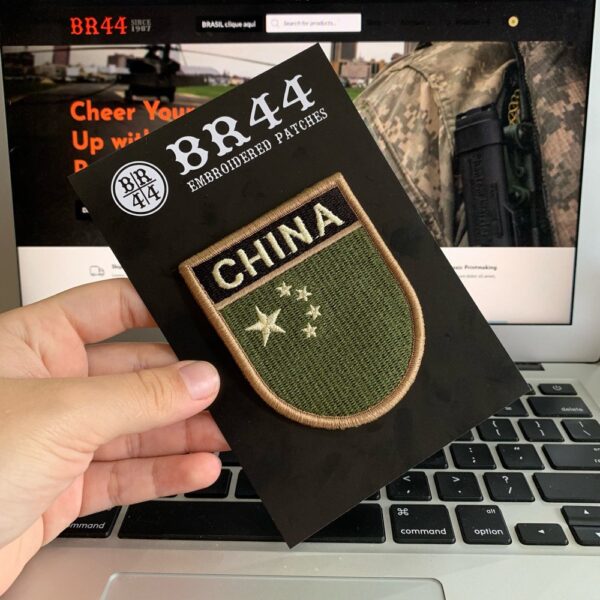 BP0195EV03 Bandeira China Patch Bordado Fecho Contato - Imagem 3