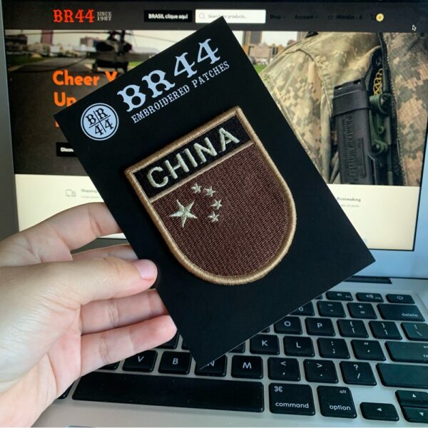BP0195EV04 Bandeira China Patch Bordado Fecho Contato - Imagem 3