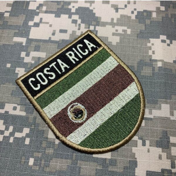 BP0201ET03 Bandeira Costa Rica Patch Bordado Termo Adesivo - Imagem 3