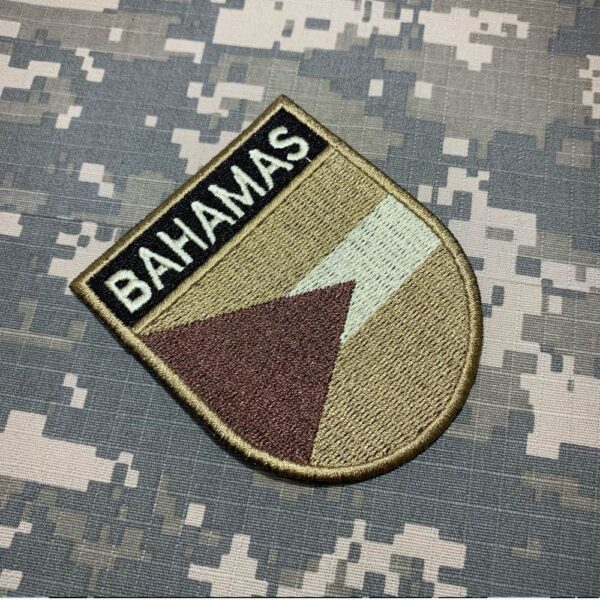 BP0208ET04 Bandeira Bahamas Patch Bordado Termo Adesivo - Imagem 2