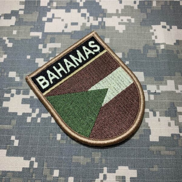 BP0208EV03 Bandeira Bahamas Patch Bordado Fecho Contato - Imagem 3