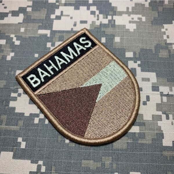 BP0208EV04 Bandeira Bahamas Patch Bordado Fecho Contato - Imagem 3