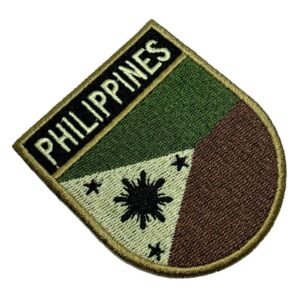 BP0218ET03 Bandeira Filipinas Patch Bordado Termo Adesivo