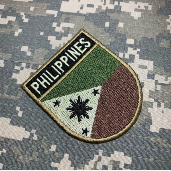 BP0218ET03 Bandeira Filipinas Patch Bordado Termo Adesivo - Imagem 2