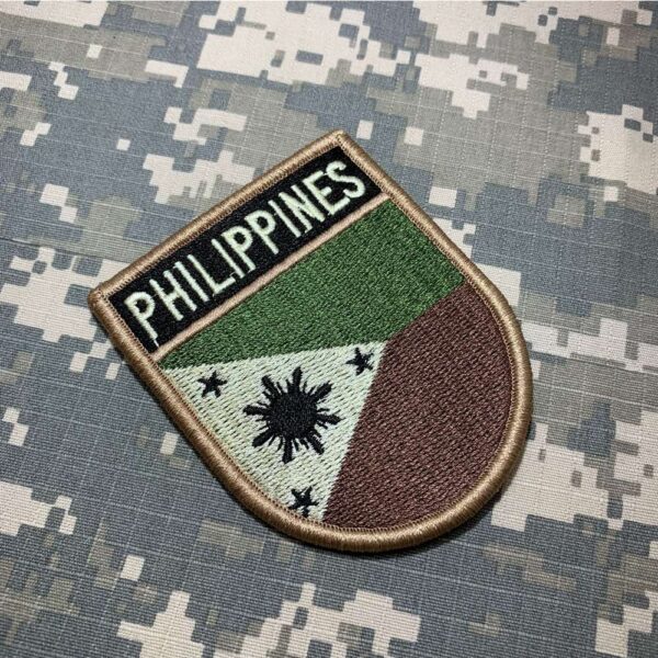 BP0218EV03 Bandeira Filipinas Patch Bordado Fecho Contato - Imagem 3