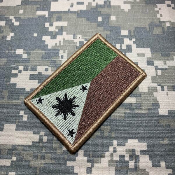 BP0218V03 Bandeira Filipinas Patch Bordado Fecho Contato - Imagem 2