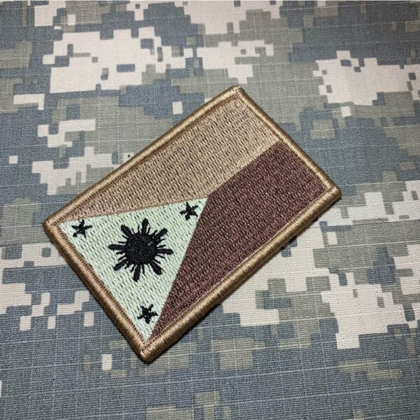 BP0218V04 Bandeira Filipinas Patch Bordado Fecho Contato - Imagem 2