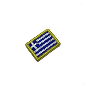 BP0232V31 Bandeira Grécia Patch Bordado Fecho Contato