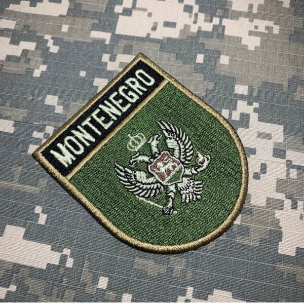 BP0243ET03 Bandeira Montenegro  Patch Bordado Termo Adesivo - Imagem 4