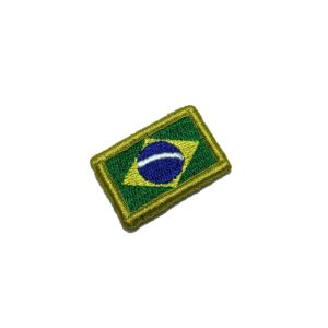 BP0403V31 Bandeira Brasil Patch Bordado Fecho Contato