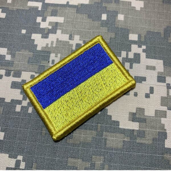 BP0408V11 Bandeira Ucrânia Patch Bordado Fecho Contato - Imagem 3