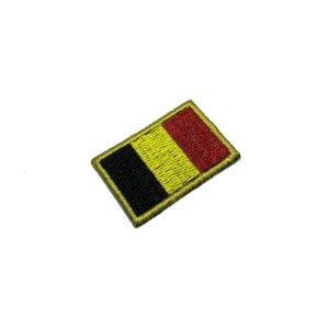 BPBET031 Bandeira Bélgica Patch Bordado Termo Adesivo