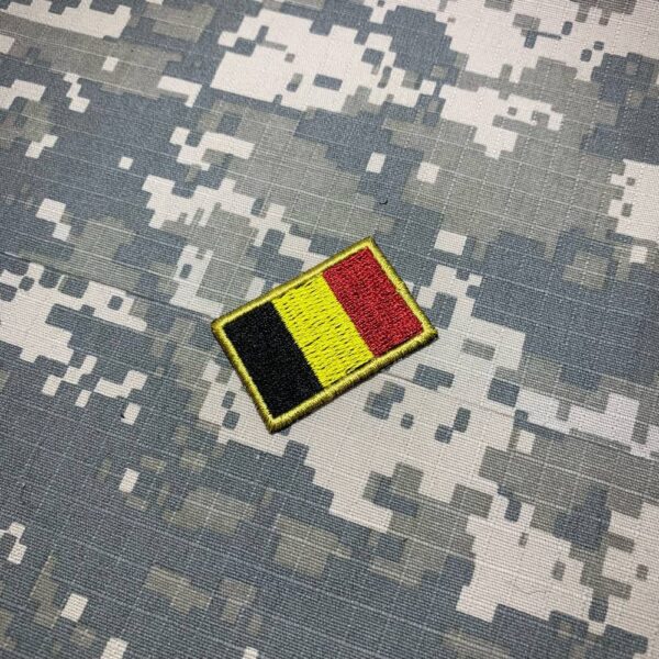 BPBET031 Bandeira Bélgica Patch Bordado Termo Adesivo - Imagem 2