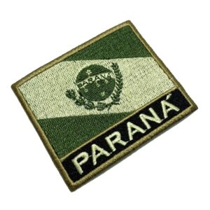 BE0174NT03 Bandeira Paraná Patch Bordado Termo Adesivo
