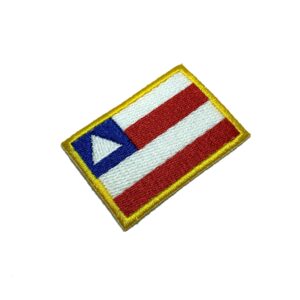 BEBRBAT11 Bandeira Bahia Brasil Patch Bordado Termo Adesivo