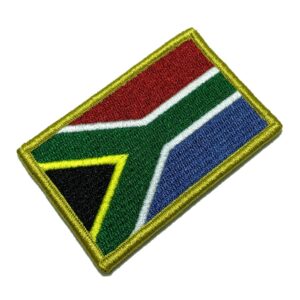 BP0021V01 Bandeira África do Sul Patch Bordado Fecho Contato