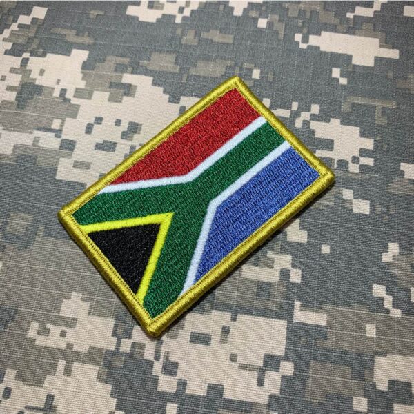 BP0021V01 Bandeira África do Sul Patch Bordado Fecho Contato - Imagem 2
