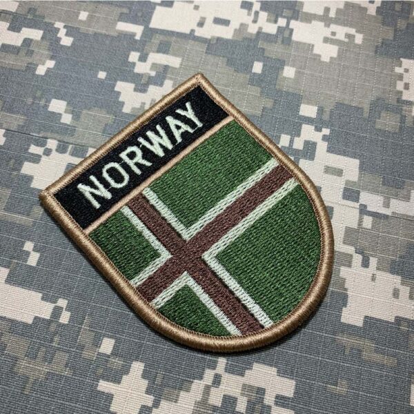 BP0054EV03 Bandeira Noruega Patch Bordado Fecho Contato - Imagem 3