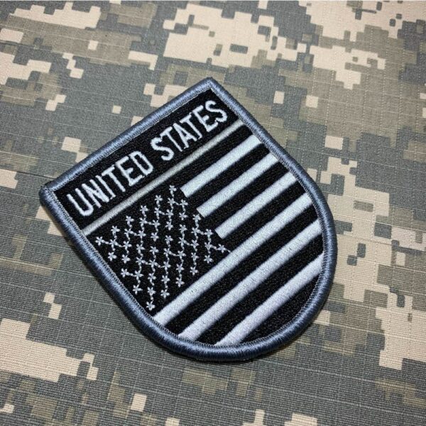 BP0055EV02 Bandeira EUA Patch Bordado Fecho Contato - Imagem 3