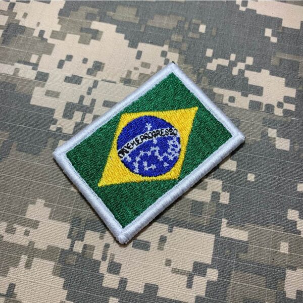BP0403T16 Bandeira Brasil Patch Bordado Termo Adesivo - Imagem 2