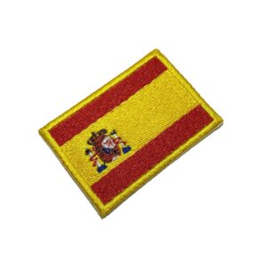 BPEST011 Bandeira Espanha Patch Bordado Termo Adesivo