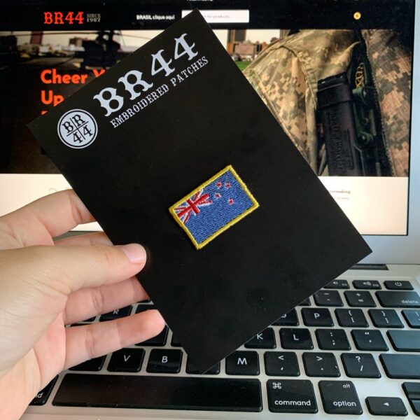 BPNZT031 Bandeira Nova Zelândia Patch Bordado Termo Adesivo - Imagem 3