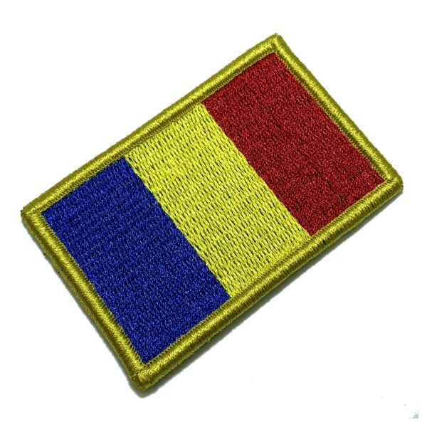 BPROV001 Bandeira Romênia Patch Bordado Fecho Contato